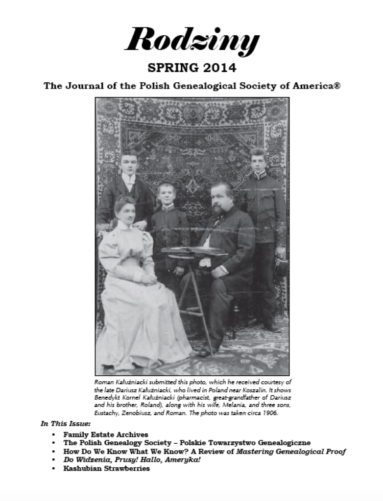 2014 Rodziny - Spring 2014 - Electronic Version - Polish Genealogical ...