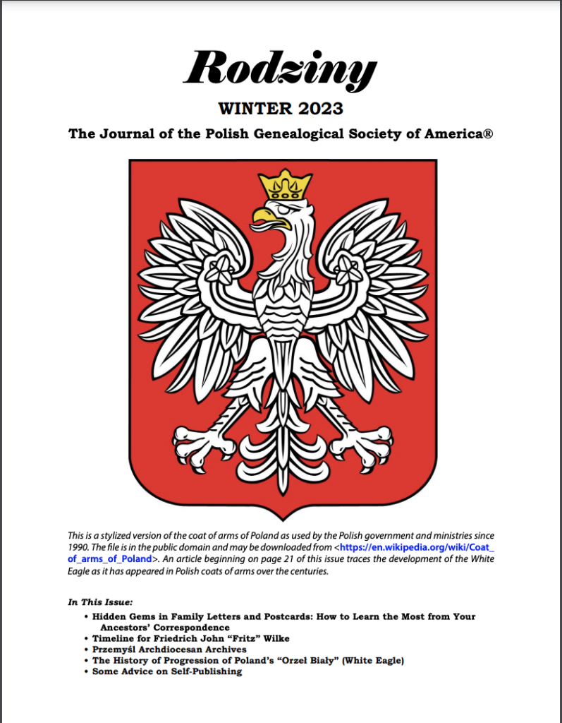 2023 Rodziny -Winter 2023 - Electronic Version - Polish Genealogical ...